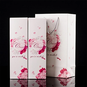custom luxury paper packaging wine bottle gift box