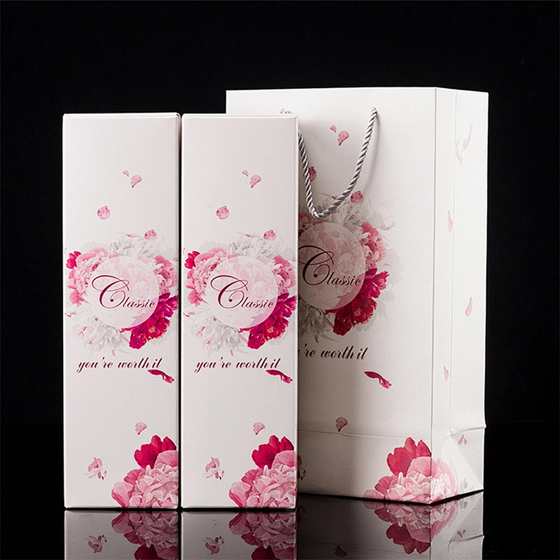 custom luxury paper packaging wine bottle gift box