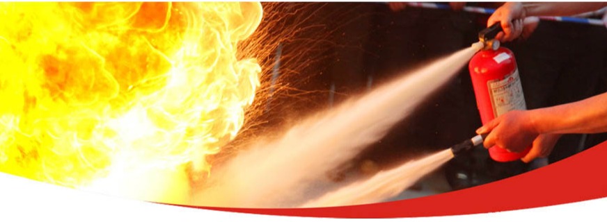 fire extinguisher extinguising