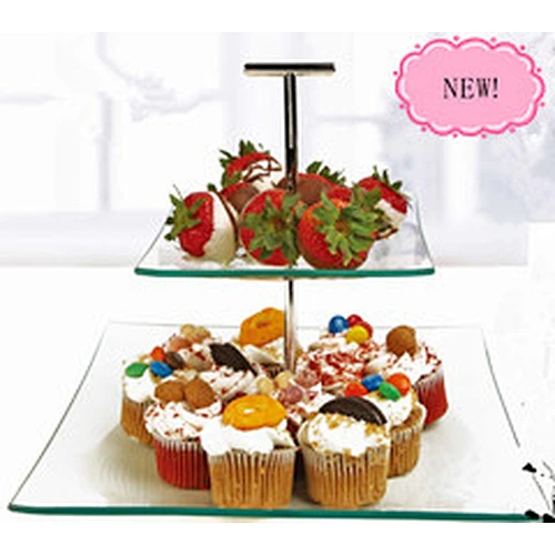 Cake plate with iron stand