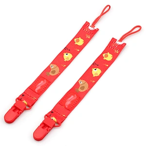 cute design colorful cartoon pacifier clip baby dummy holder