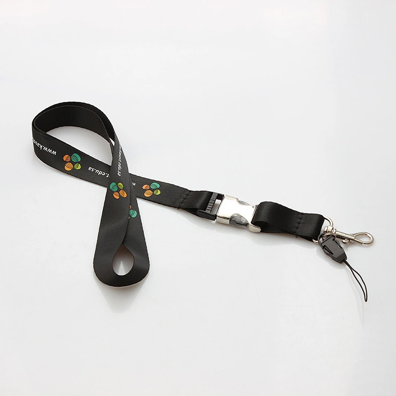 Manufacturing high quality cheap custom design polyester neck lanyard for company
