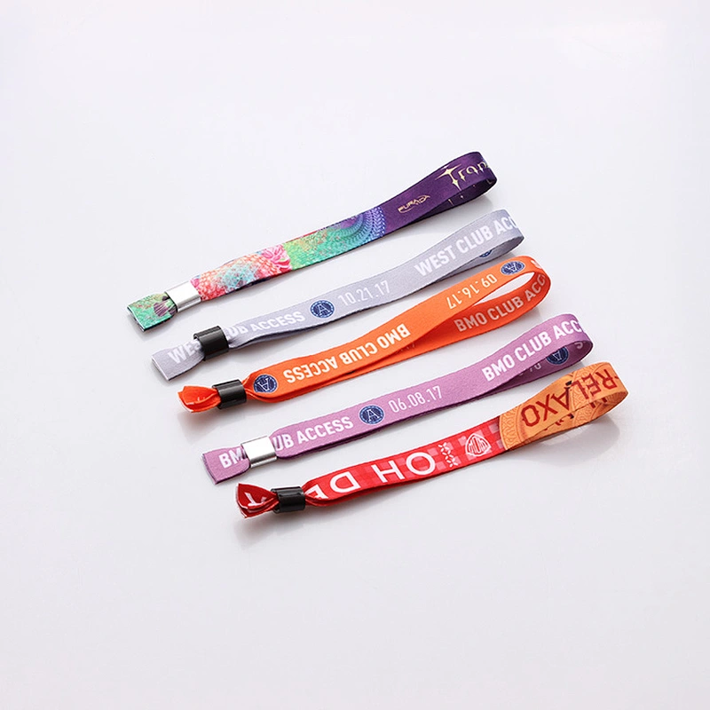 Popular wholesale custom disposable fabric wristband for event