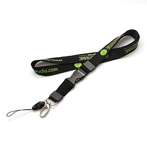 Cheap polyester printed logo custom lanyards with metal hook for event
