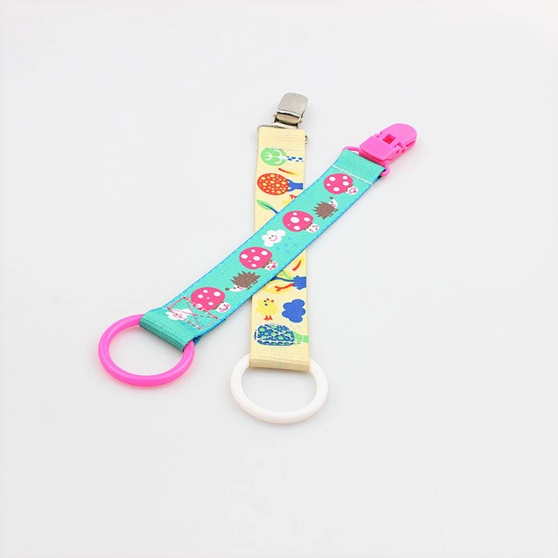 Eco-friendly fabric material baby pacifier holder clip