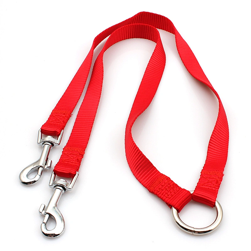Personalized design fashion polyester dual dog leash