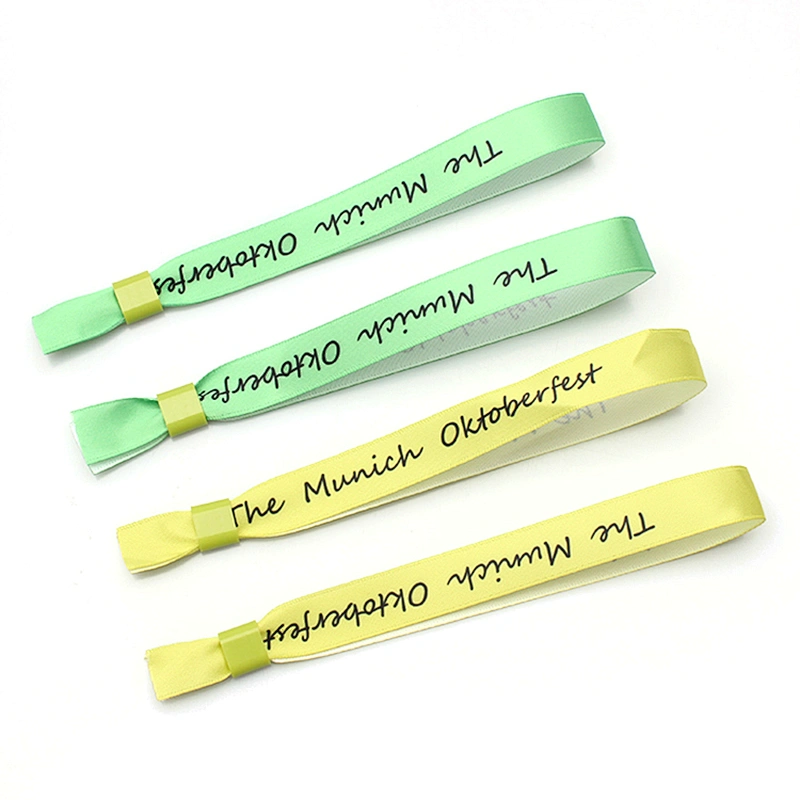 Logo print VIP fabric custom colon cancer wristbands