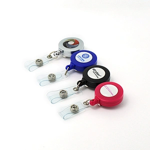 Customized design free ID card/key reel with belt clip