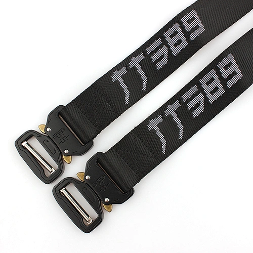Woven fabric custom logo durable adjustable belt with high quality