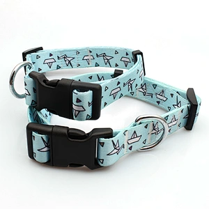 Polyester printing pet collar with breakaway buckle
