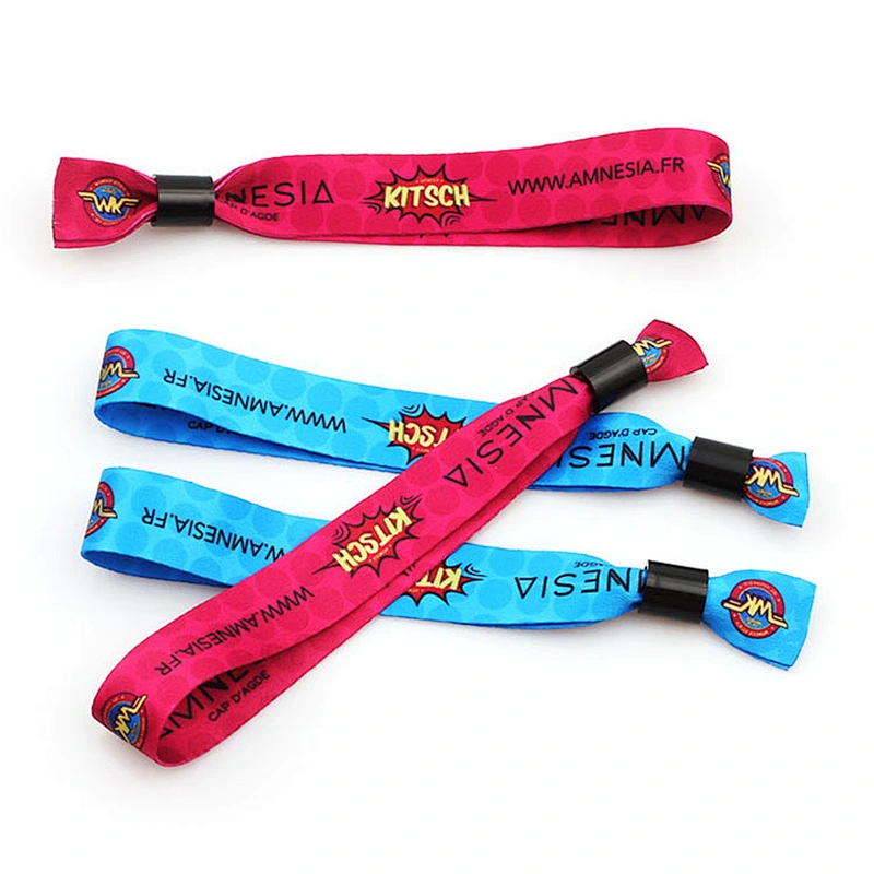 High quality custom plastic slide lock eco friendly wristband