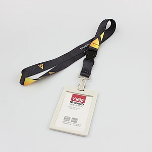 2019 New design customized available plastic retractable id badge holder lanyard/reel badge