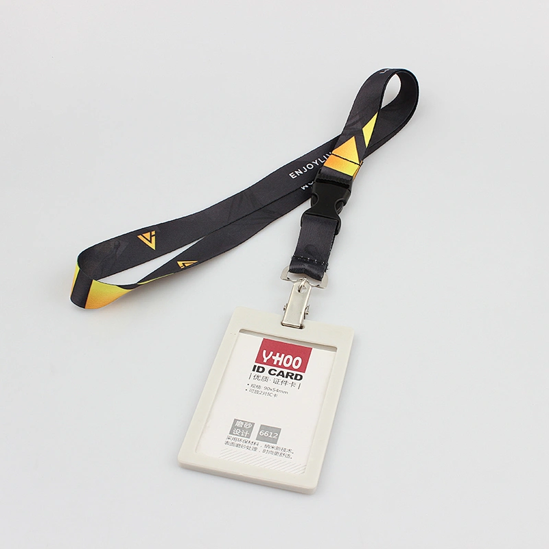 2019 New design customized available plastic retractable id badge holder lanyard/reel badge