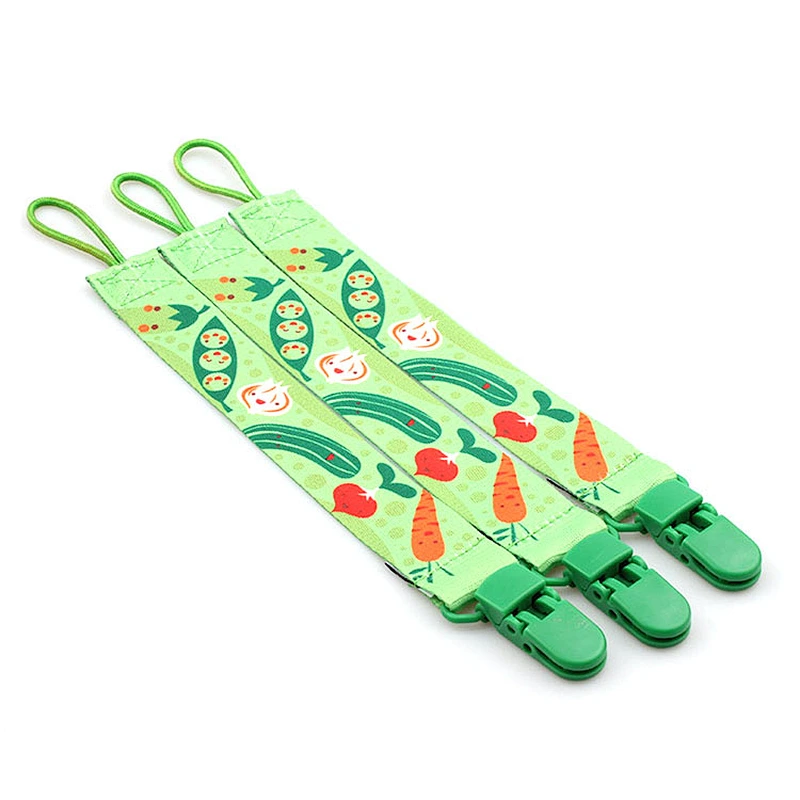 China supplier custom food grade baby bites pacifier clip chain