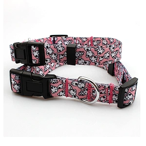 Customized Logo Design Heat transfer printed dog collars training
