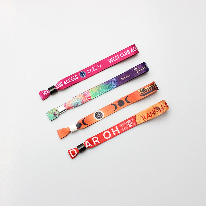Custom high quality handcrafted wristbands with plastic slider for promotion gift