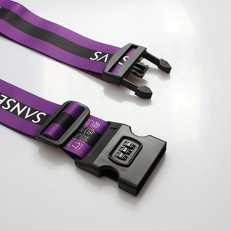 Adjustable Travel Luggage Strap Sublimation Custom Design Lock Belt Manufacturers