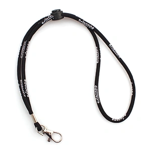 High end thick polyester embroidery lanyard keychain with custom logo