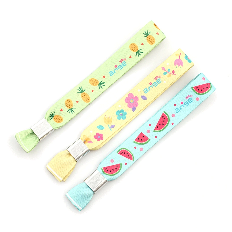 Highly Customized Polyester Fabric Printed Wrist Band for Events