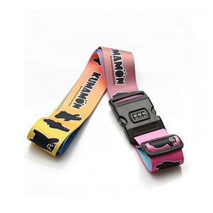 High Strength Polyester Strap Suitcase Luggage Packing Belts With Number Lock