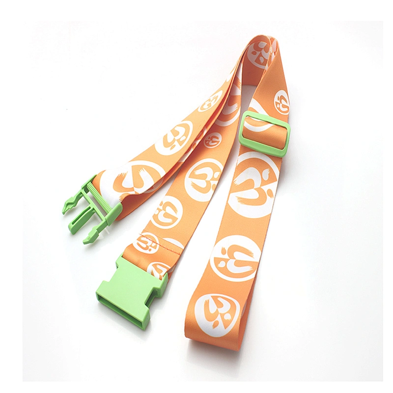 High Quality Luggage Strap Adjustable Suitcase Travel Buckle Baggage Belt With Tag