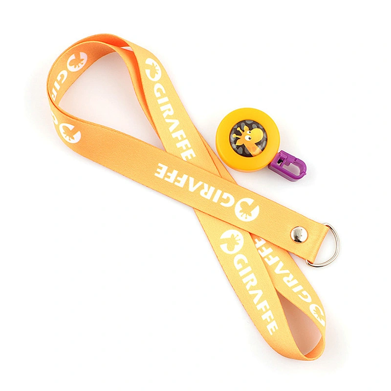 Free sample heat transfer printing neck lanyard with badge reel