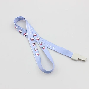 Free Design New Custom Lanyards Supplier Polyester Lanyard Neck Strap with Plastic Hook