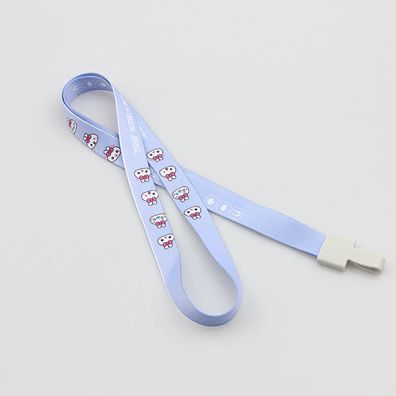 Free Design New Custom Lanyards Supplier Polyester Lanyard Neck Strap with Plastic Hook