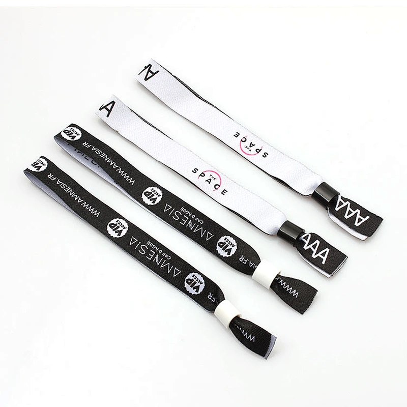 Promotion personalized woven wristbands with any logo design