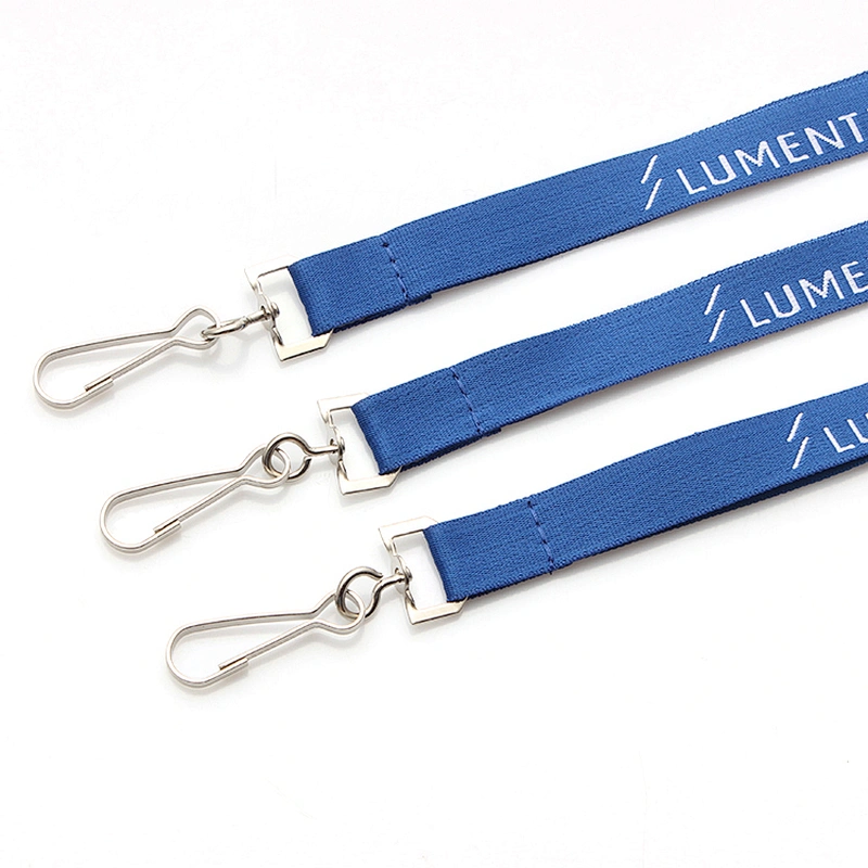 Fashion printed polyester woven lanyards custom no minimum order