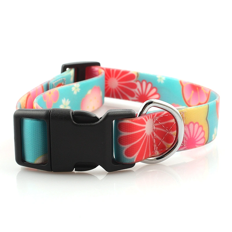 Custom PVC Waterproof Dog Collar With Quick-Release Buckle