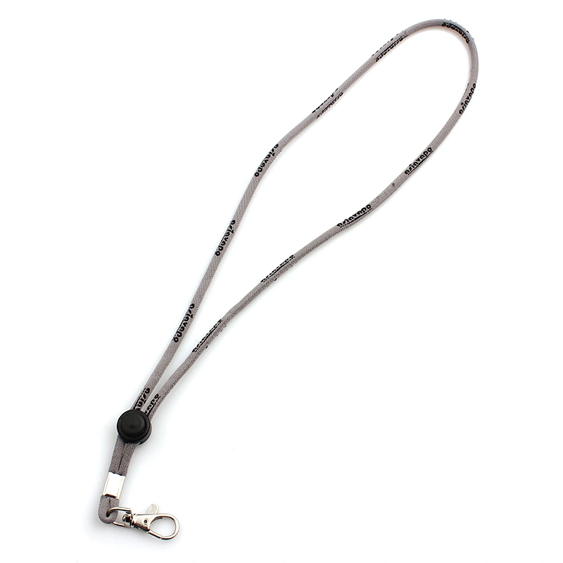 Professional polyester cheap custom rope lanyard strap