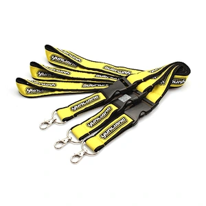 New style high quality cheap polyester double layer lanyard