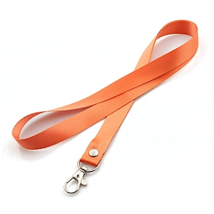 Discount 1 pcs plain neck strap lanyard metal clip