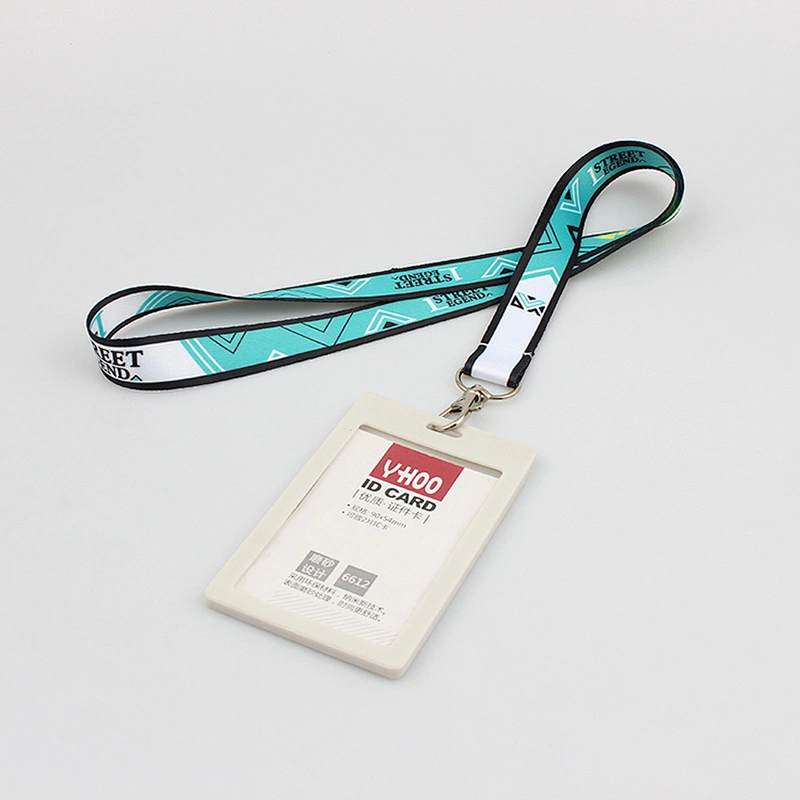 Custom clear soft plastic id card lanyard for exhibition