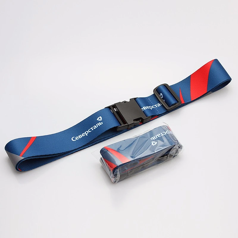 Custom new product polyester breakaway luggage strap belt with your logo