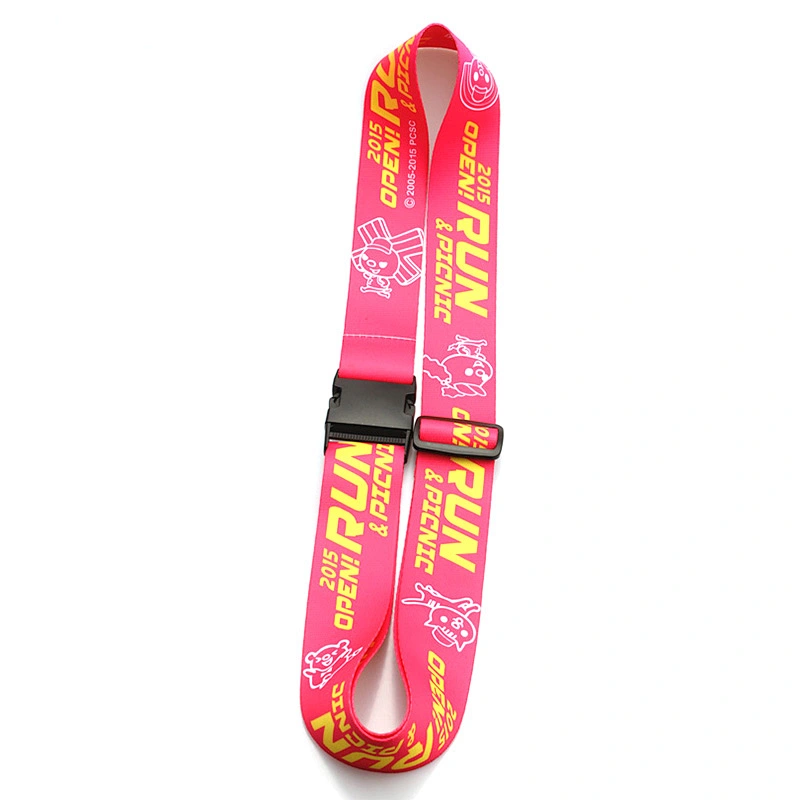 Custom new product polyester adjustable luggage strap belt with your logo