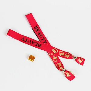 Factory promotion custom fashional design fabric wristband for activity