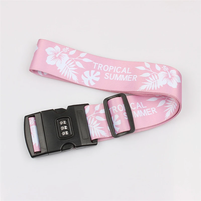 Professional customized personalized luggage strap with lock and digital scale