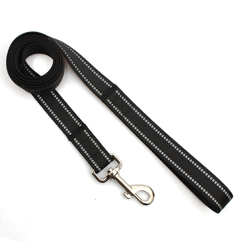 Pet product custom logo durable reflective nylon dog leash