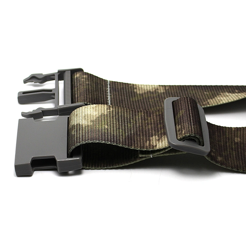 Heavy duty cross custom logo sublimation printing travel luggage belt with adjustable lock