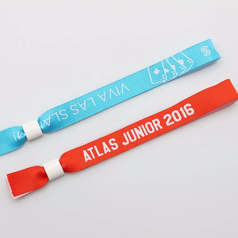 Disposable fabric bracelet custom design wristband personalized