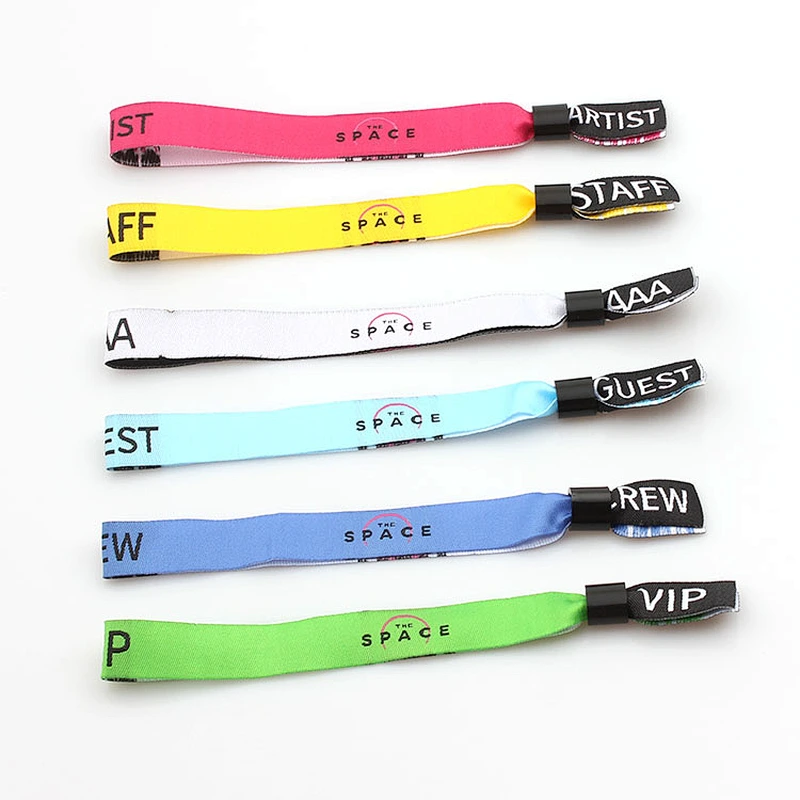 Custom design fitness woven wristband for sport