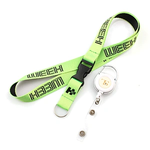 Polyester custom Jacquard Lanyard badge reel with Small Quantity