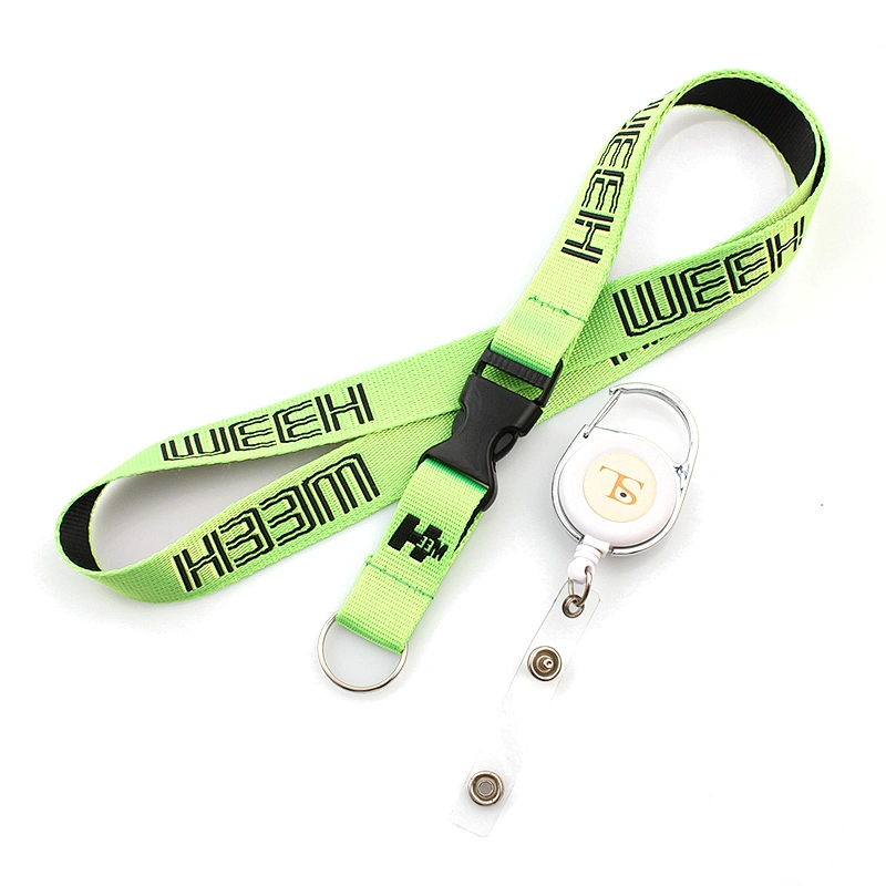 Polyester custom Jacquard Lanyard badge reel with Small Quantity