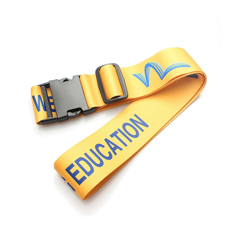 Plastic accessories sublimation luggage strap bag belt with plastic buckle