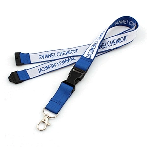 Wholesale Promotional Gift Custom Jacquard Fabric Lanyard