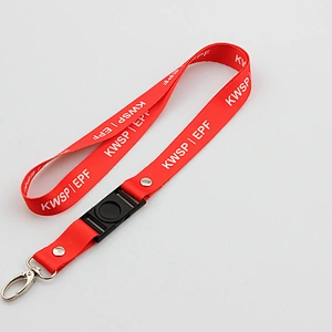 Factory price fashion heat transfer break away cool airline lanyard design