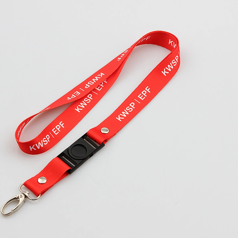 Factory price fashion heat transfer break away cool airline lanyard design