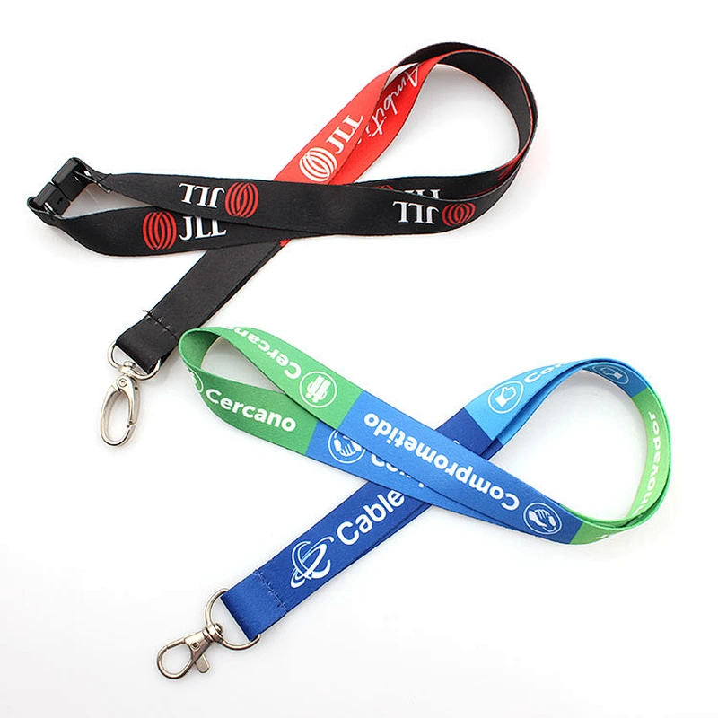 OEM personalized polyester printing custom unique logo lanyard for camera